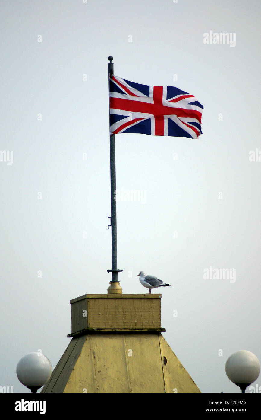 Clacton-on-Sea est la plus grande ville de la péninsule de Tendring et de district dans l'Essex, en Angleterre, et a été fondée en 1871 Banque D'Images