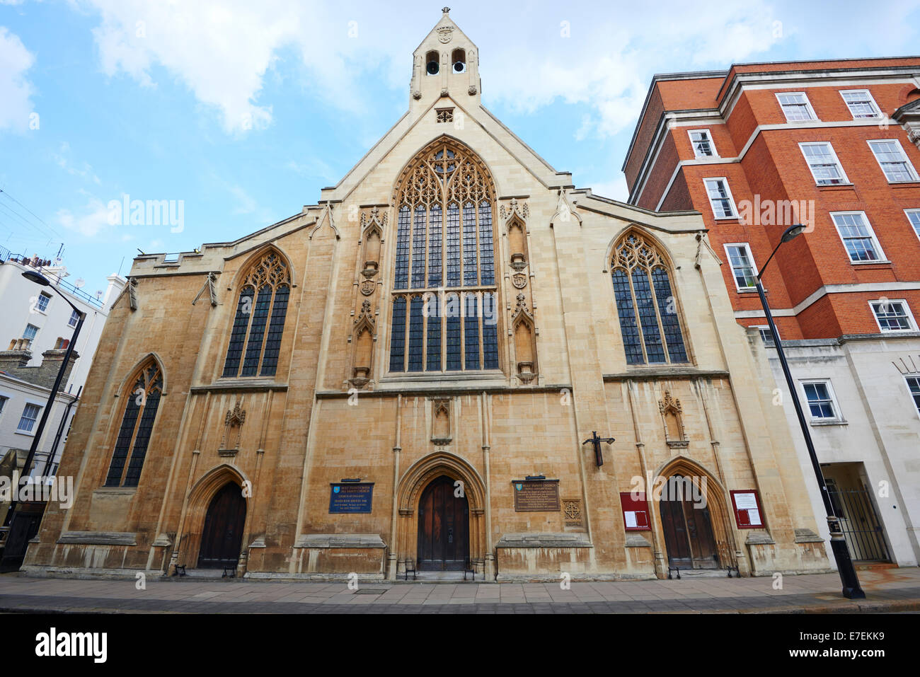 L'église Holy Trinity Kensington London UK Banque D'Images
