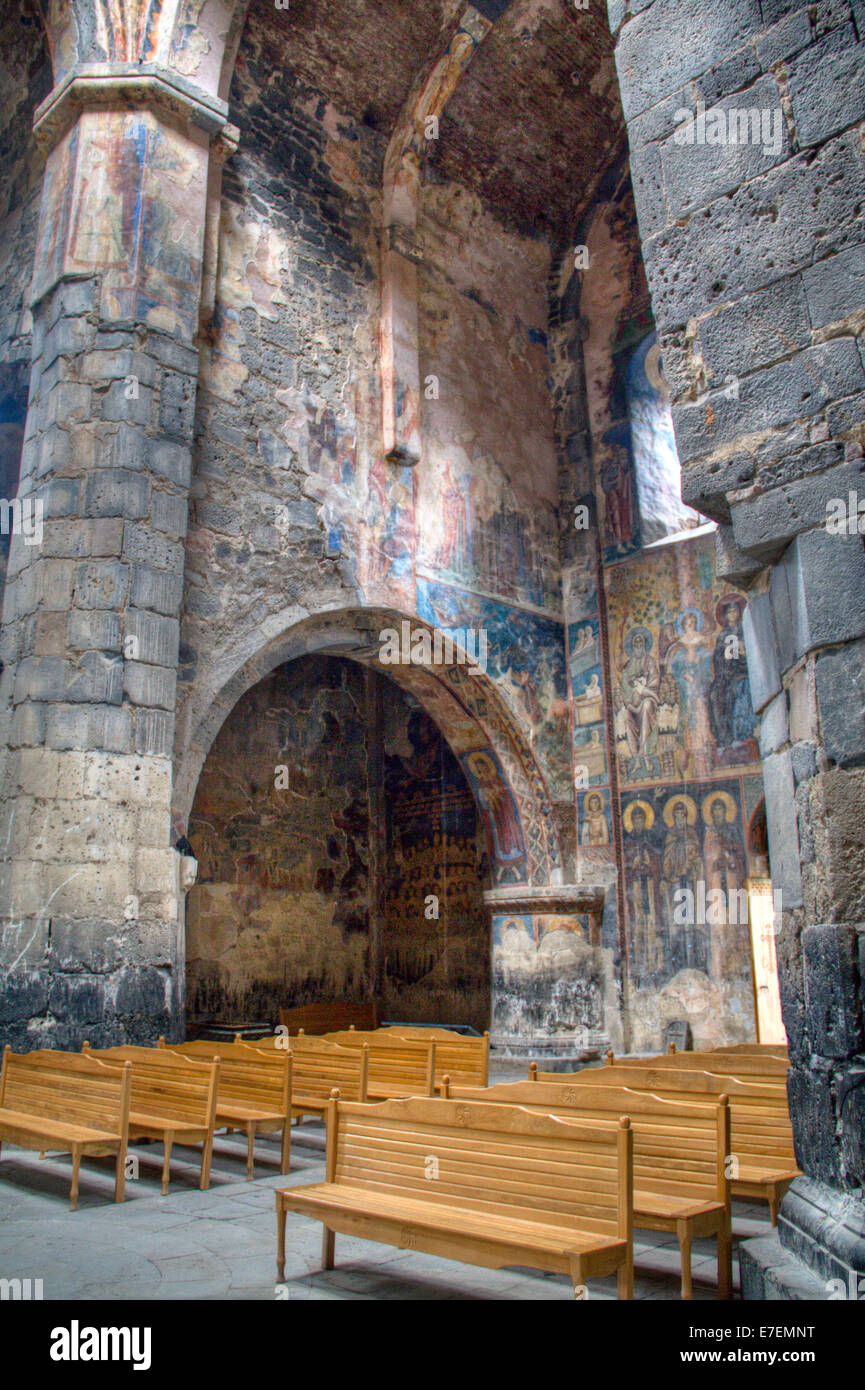 L'intérieur du monastère Akhtala Banque D'Images