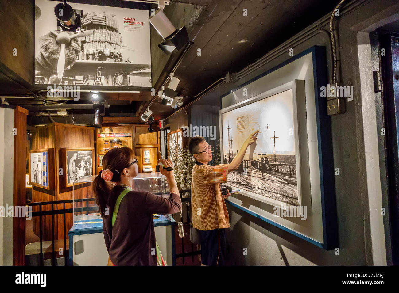 Honolulu Waikiki Beach Hawaii,Hawaiian,Oahu,fort de Russy Military Reservation,fort de Russy Beach Park,Hawaii Army Museum Society,exposition Banque D'Images