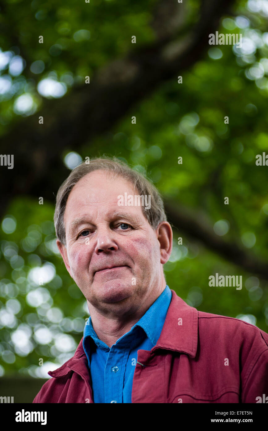 Auteur anglais, poète, dramaturge et librettiste Michael Morpurgo, OBE, FRSL, FKC apparaît au Festival du livre d'Édimbourg. Banque D'Images
