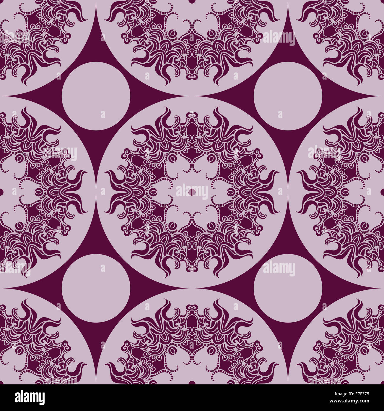 Hand drawn seamless pattern. Banque D'Images