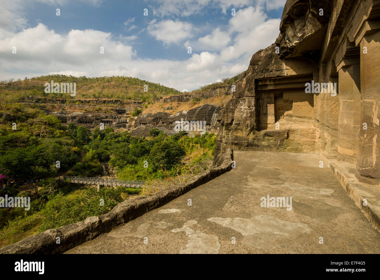 Ajanta Caves, UNESCO World Heritage site, Aurangabad, Maharashtra, Inde Banque D'Images