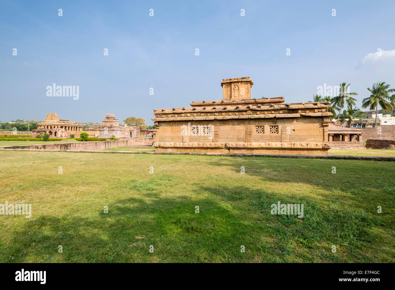 La Ladh Khan Temple, un temple hindou, Aihole, Karnataka, Inde Banque D'Images