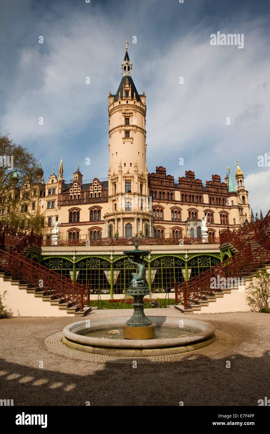 Château de Schwerin, Mecklembourg-Poméranie-Occidentale, Allemagne Banque D'Images