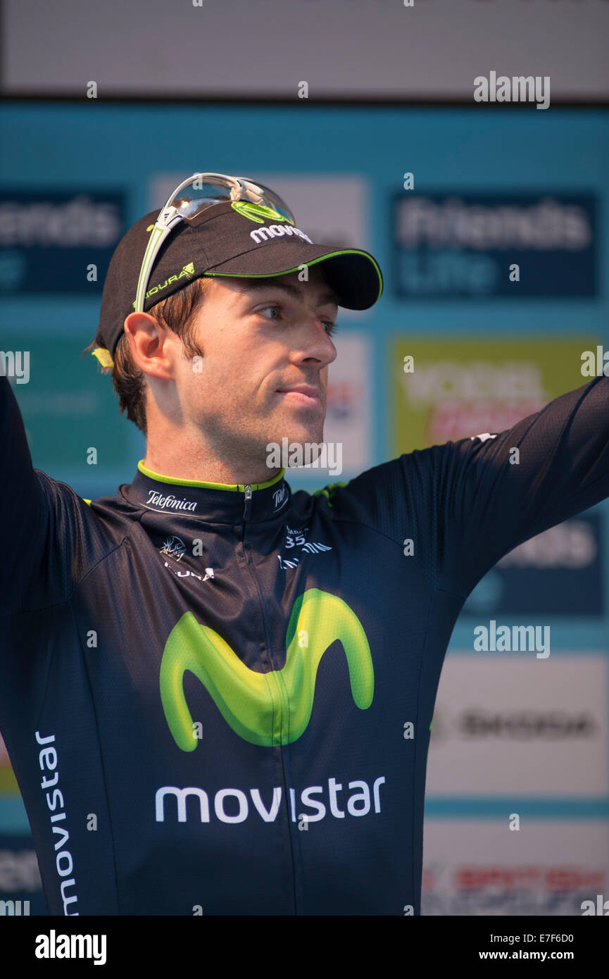 Gagnant du prix global de la Combativité Rouleur Alex Dowsett Banque D'Images