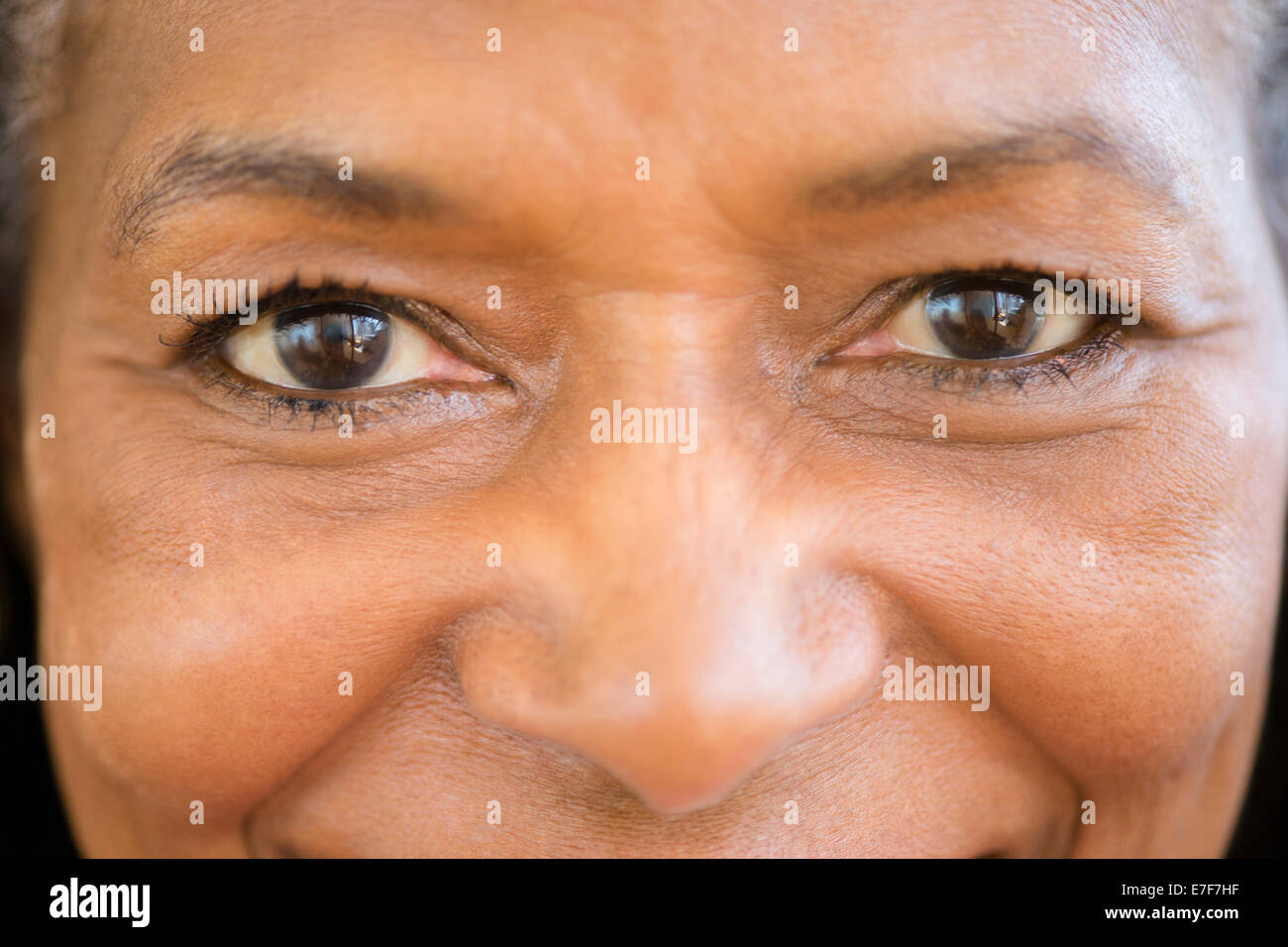 Close up of mixed race woman smiling Banque D'Images
