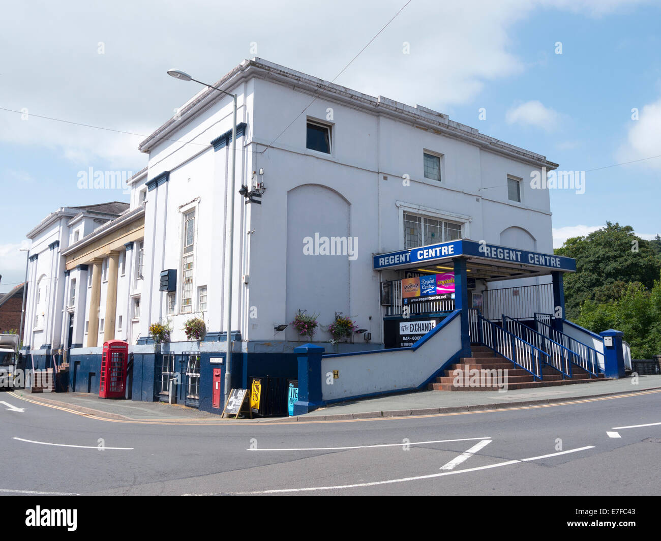 Le Regent Cinema building à Newtown, Powys Pays de Galles au Royaume-Uni. Banque D'Images