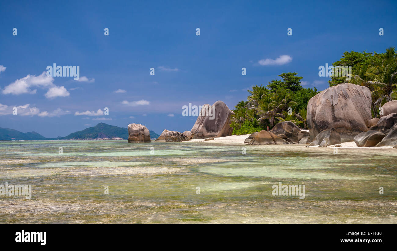 Littoral de l'Océan Indien exotique Banque D'Images