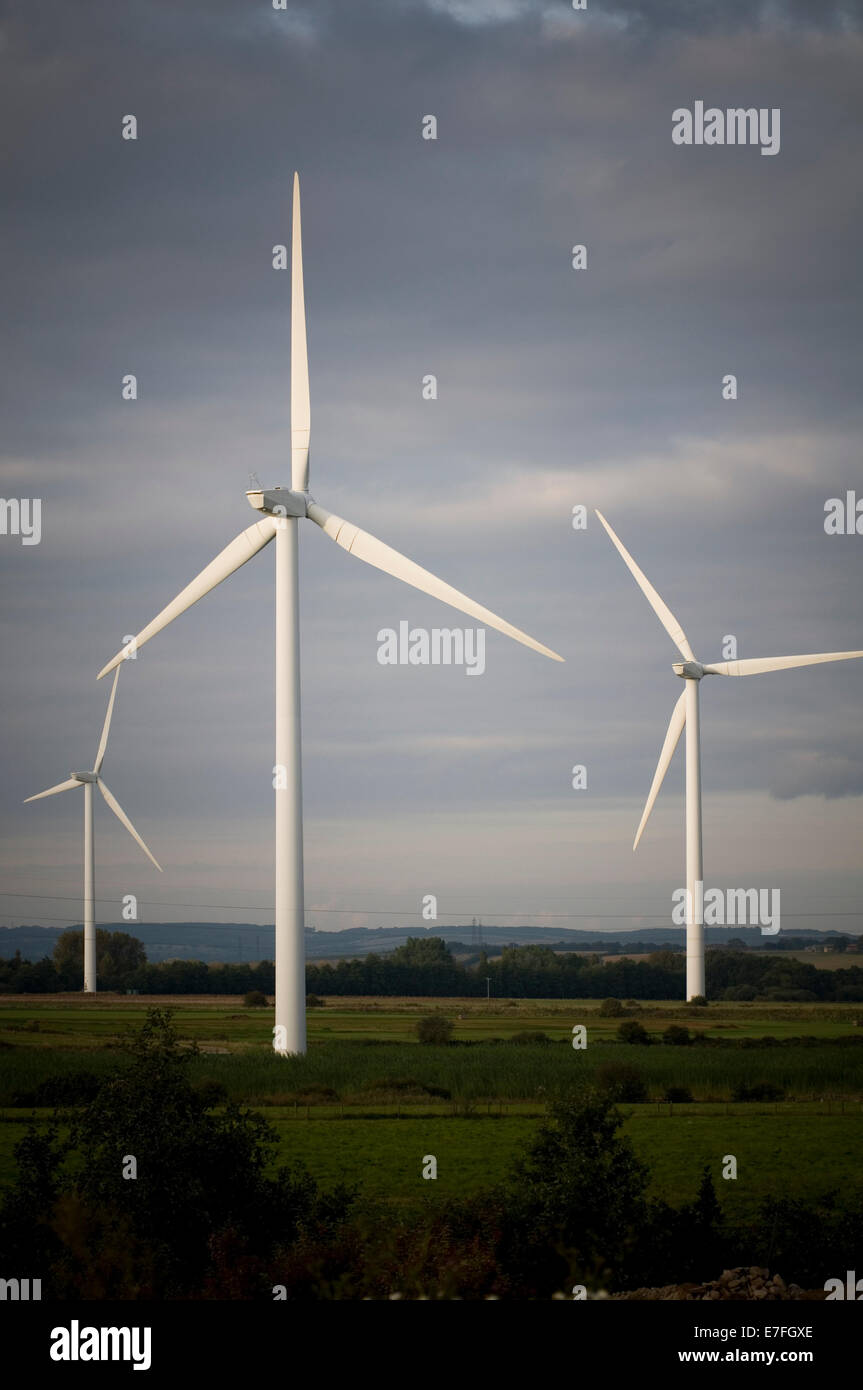 Moulins à vent Moulin à vent turbine éolienne renouvelable énergie Énergies renouvelables Énergie powered source sources Banque D'Images