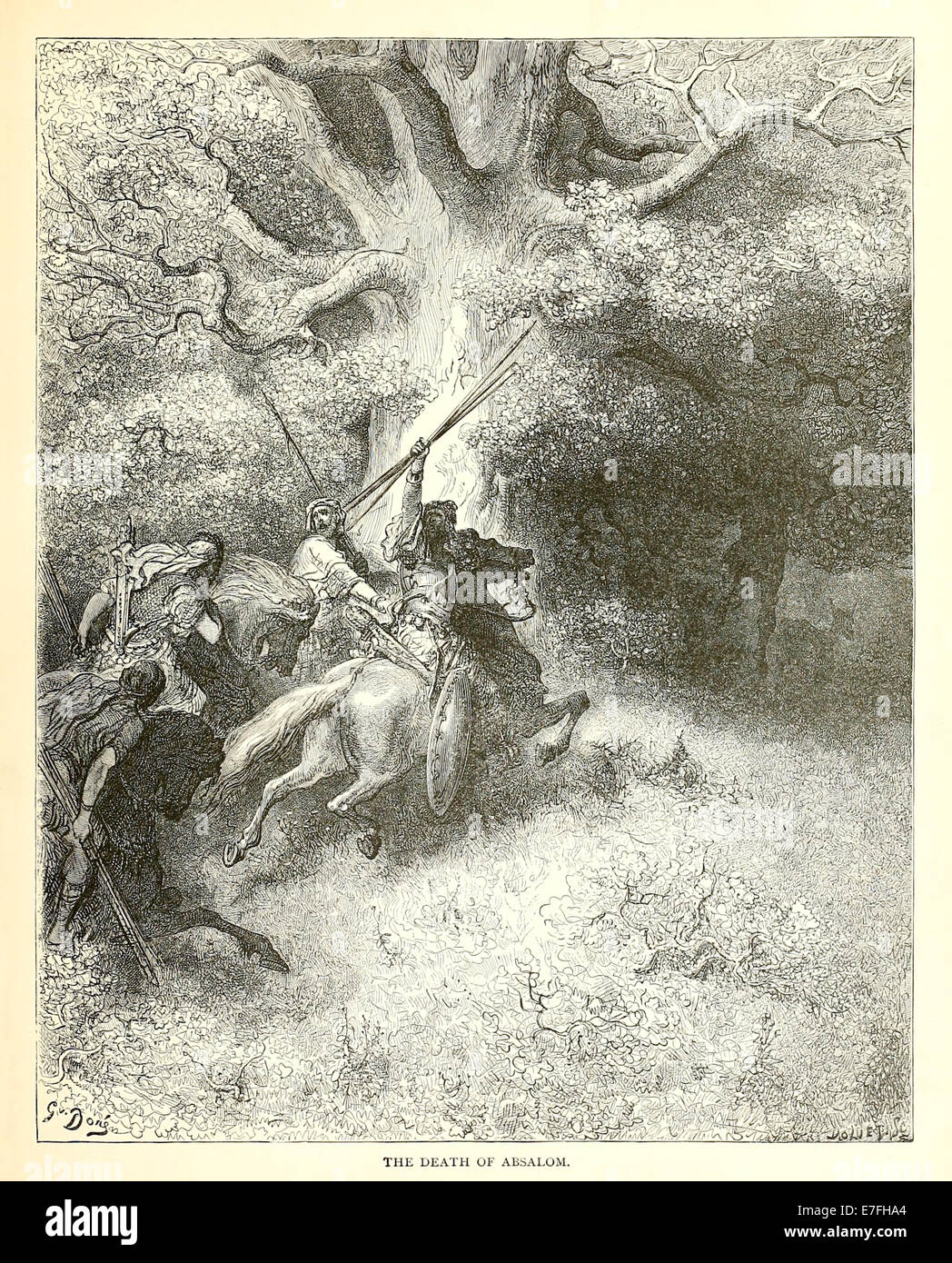Illustration par Paul Gustave Doré (1832-1883) à partir de 1880 édition de la Bible. Voir la description pour plus d'informations. Banque D'Images