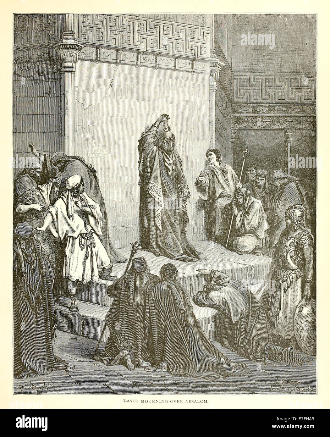 Illustration par Paul Gustave Doré (1832-1883) à partir de 1880 édition de la Bible. Voir la description pour plus d'informations. Banque D'Images