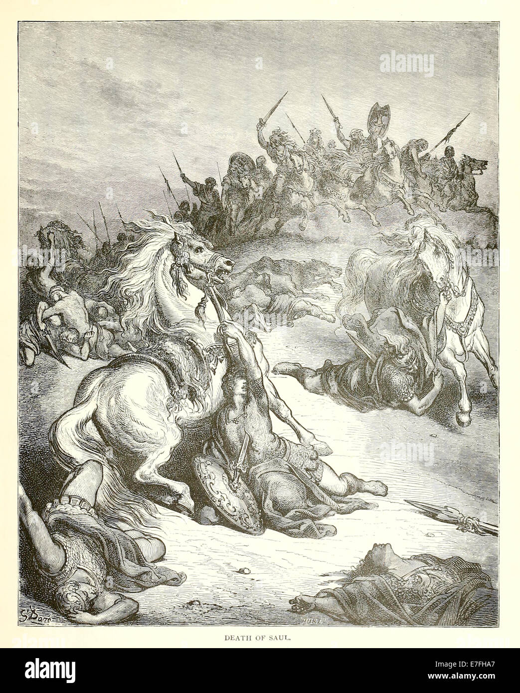 Illustration par Paul Gustave Doré (1832-1883) à partir de 1880 édition de la Bible. Voir la description pour plus d'informations. Banque D'Images