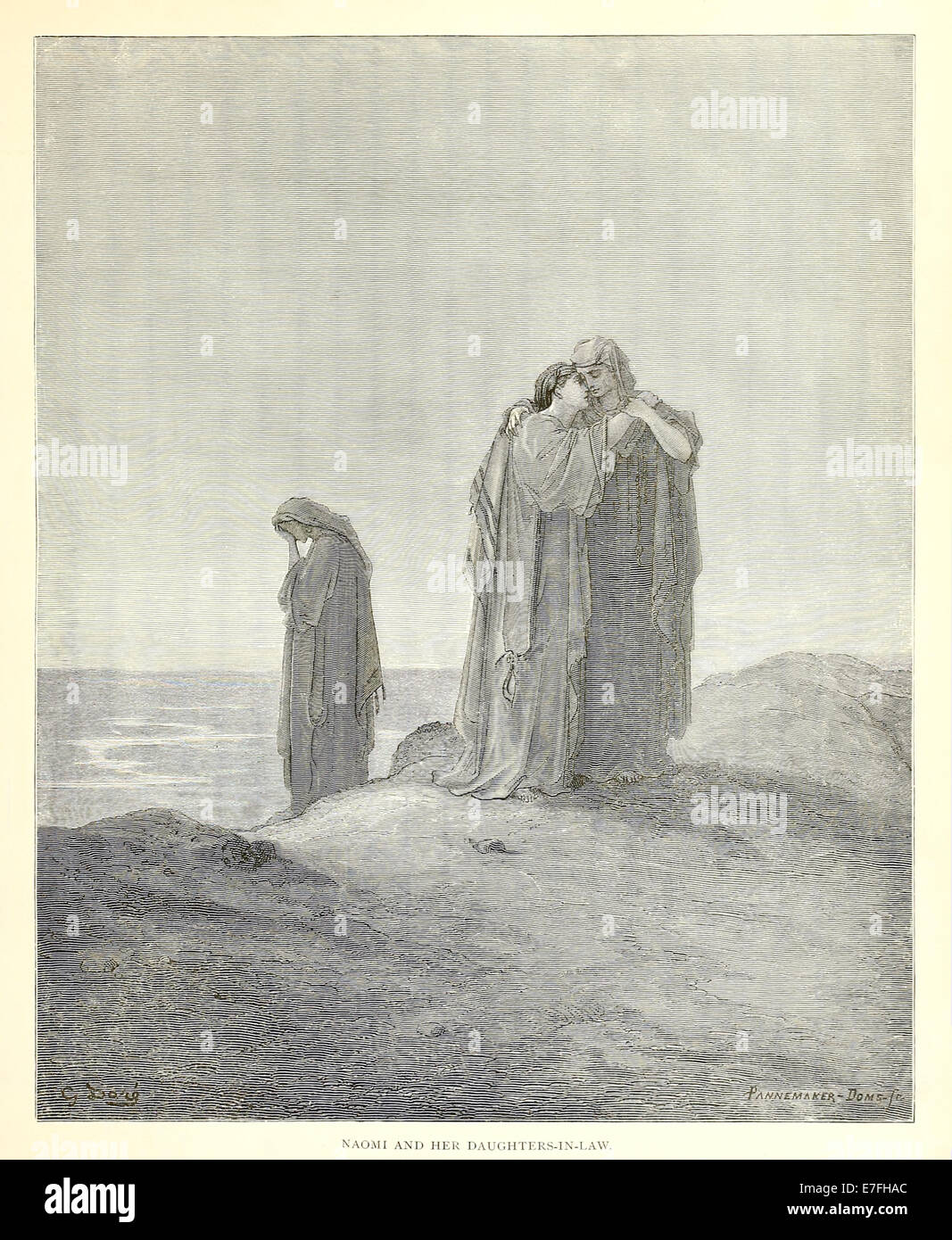 Illustration par Paul Gustave Doré (1832-1883) à partir de 1880 édition de la Bible. Voir la description pour plus d'informations. Banque D'Images