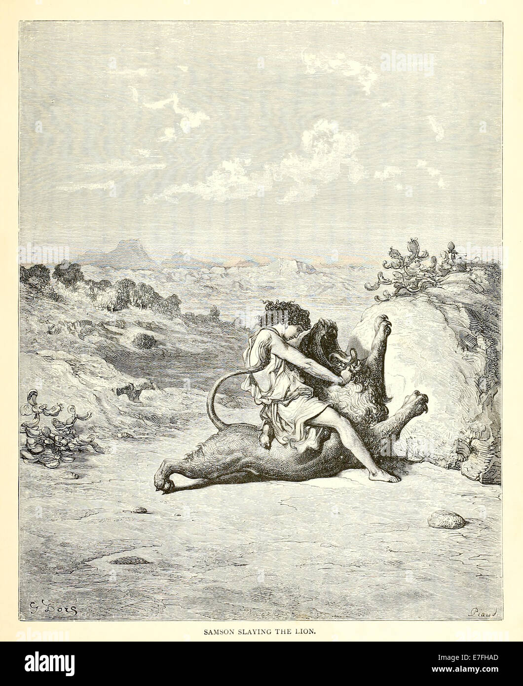 Illustration par Paul Gustave Doré (1832-1883) à partir de 1880 édition de la Bible. Voir la description pour plus d'informations. Banque D'Images