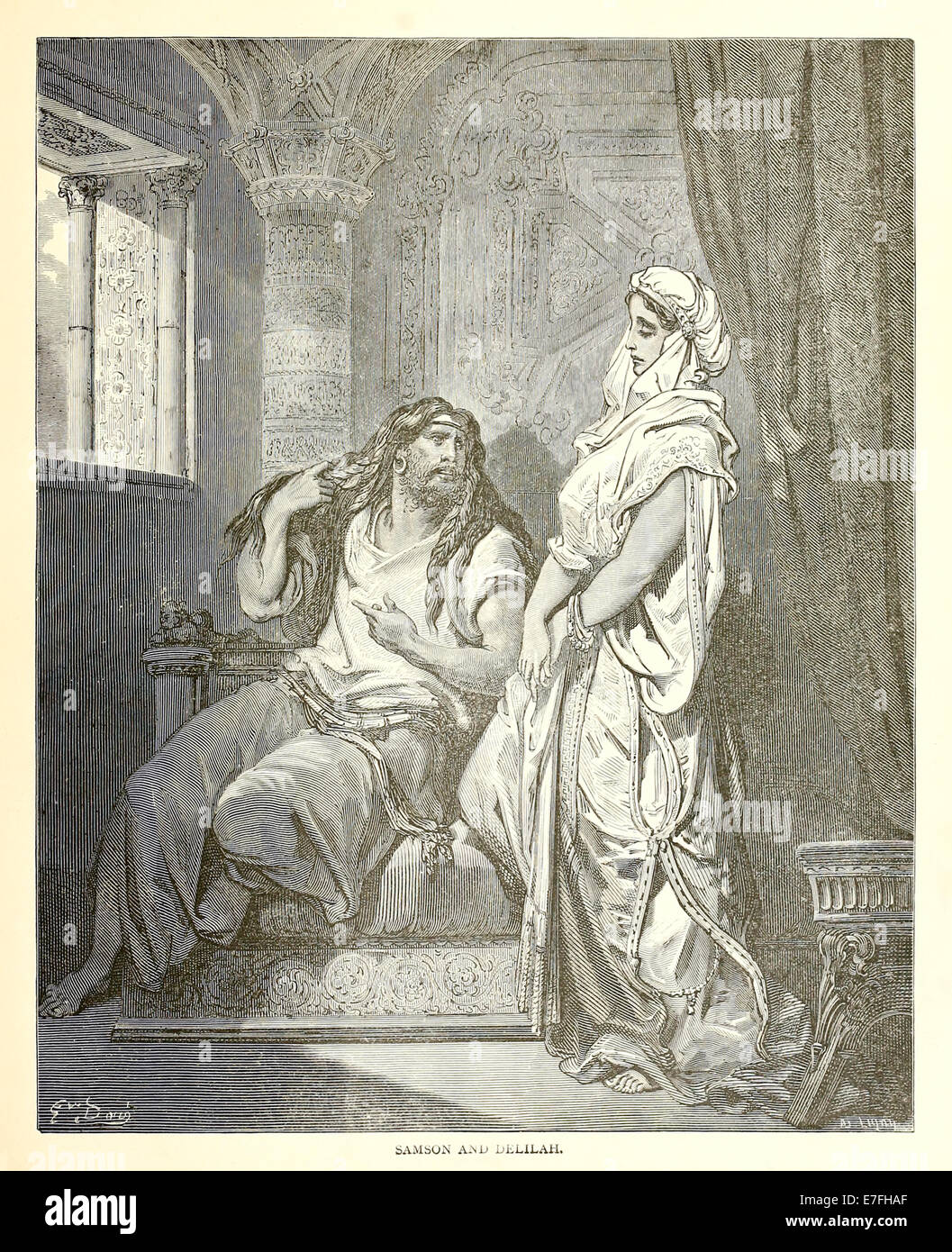 Illustration par Paul Gustave Doré (1832-1883) à partir de 1880 édition de la Bible. Voir la description pour plus d'informations. Banque D'Images