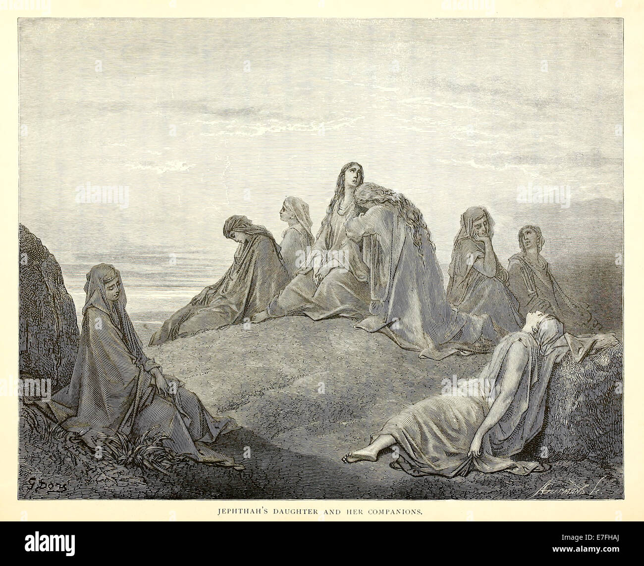 Illustration par Paul Gustave Doré (1832-1883) à partir de 1880 édition de la Bible. Voir la description pour plus d'informations. Banque D'Images
