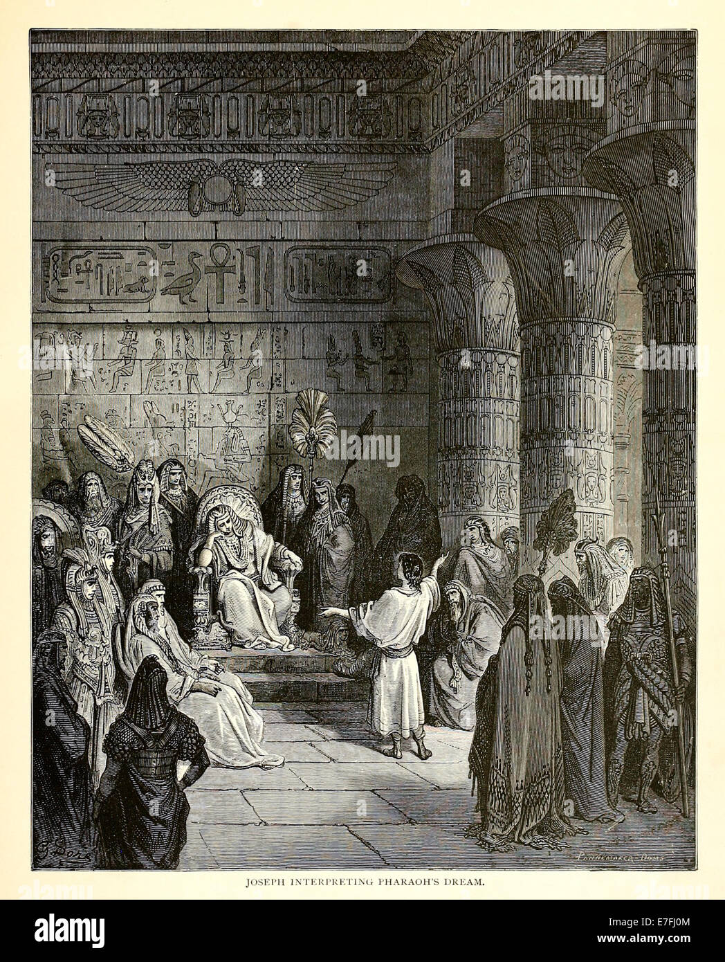 Illustration par Paul Gustave Doré (1832-1883) à partir de 1880 édition de la Bible. Voir la description pour plus d'informations. Banque D'Images
