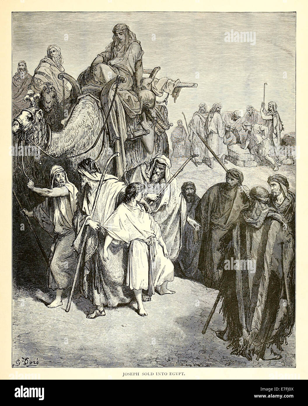 Illustration par Paul Gustave Doré (1832-1883) à partir de 1880 édition de la Bible. Voir la description pour plus d'informations. Banque D'Images