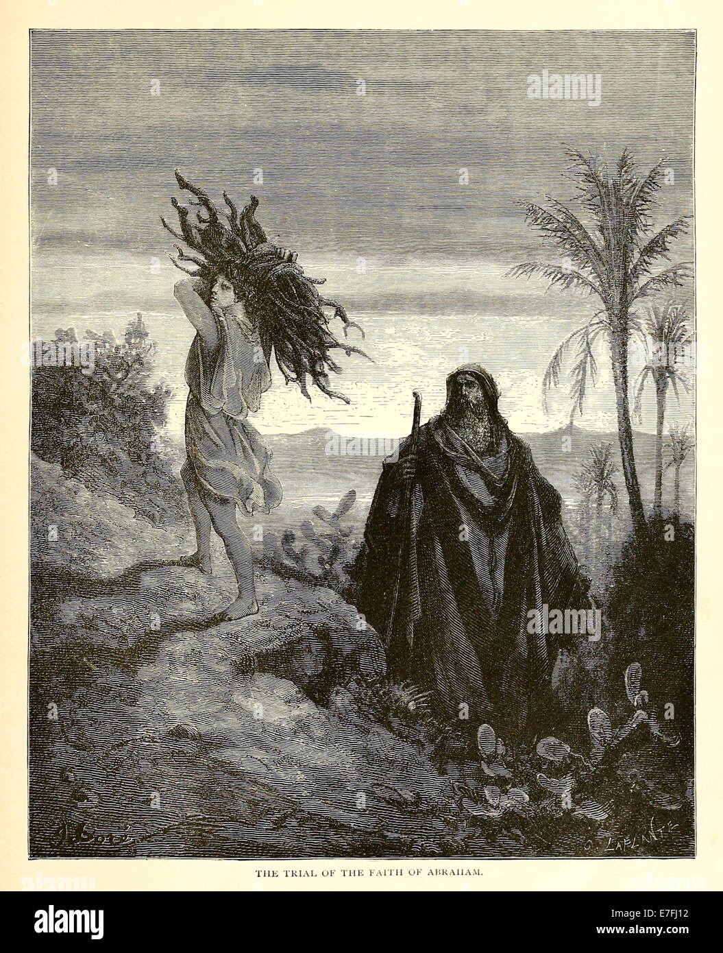 Illustration par Paul Gustave Doré (1832-1883) à partir de 1880 édition de la Bible. Voir la description pour plus d'informations. Banque D'Images