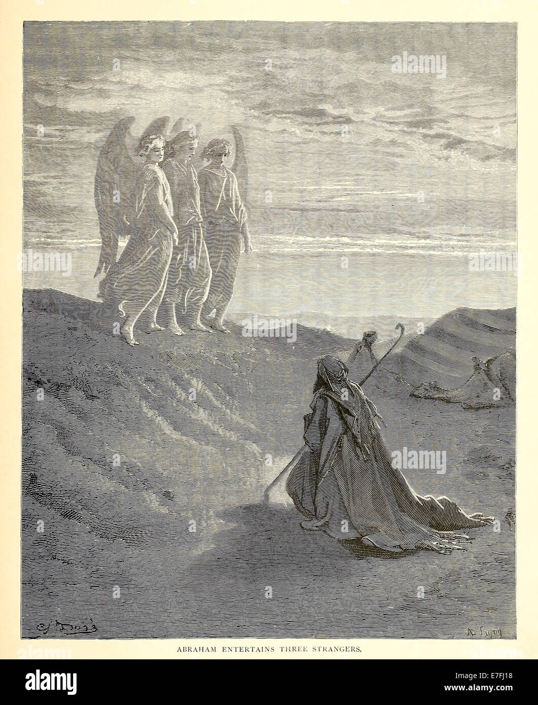 Illustration par Paul Gustave Doré (1832-1883) à partir de 1880 édition de la Bible. Voir la description pour plus d'informations. Banque D'Images
