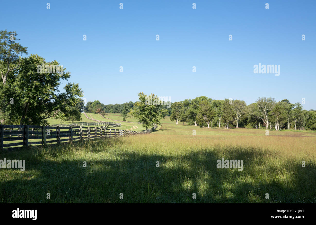 Route principale à travers la ville d'Appomattox Park. L'emplacement de l'abandon de l'armée du sud du général Robert E Lee à s'accorder Banque D'Images