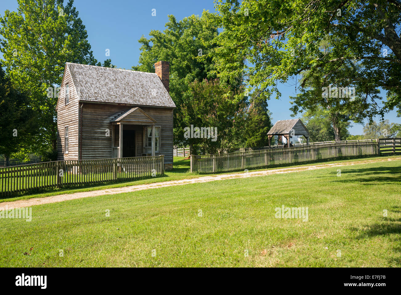 Jones Law Office cabane à Appomattox County Courthouse National Park en Virginie Banque D'Images