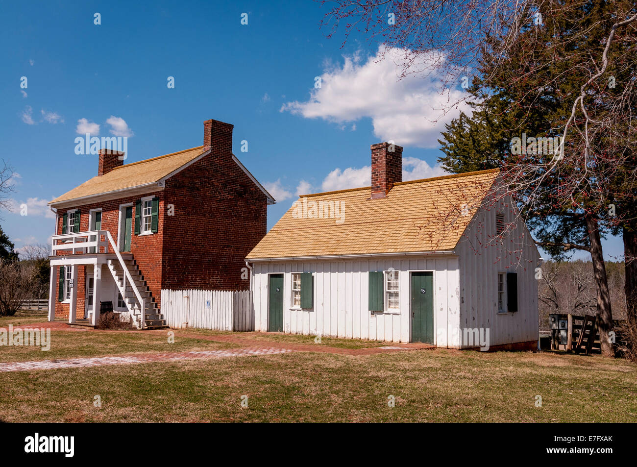 Clover Hill Tavern cuisine et esclaves à Appomattox Courthouse National Historical Park, Virginia Banque D'Images