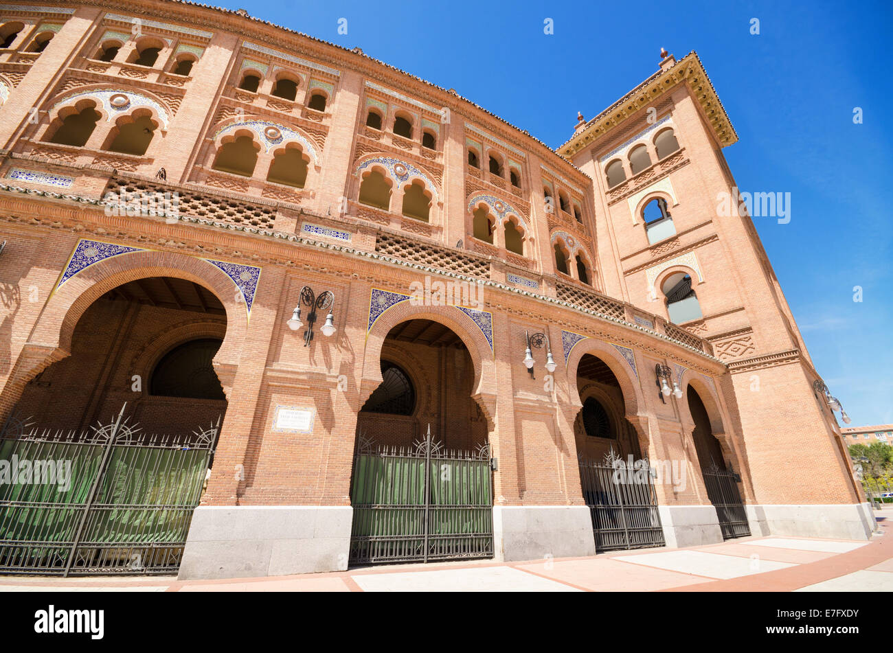 MADRID - 13 avril : célèbre arène de corrida à Madrid. Plaza de Toros de Las Ventas, le 13 avril 2013 à Madrid, Espagne Banque D'Images