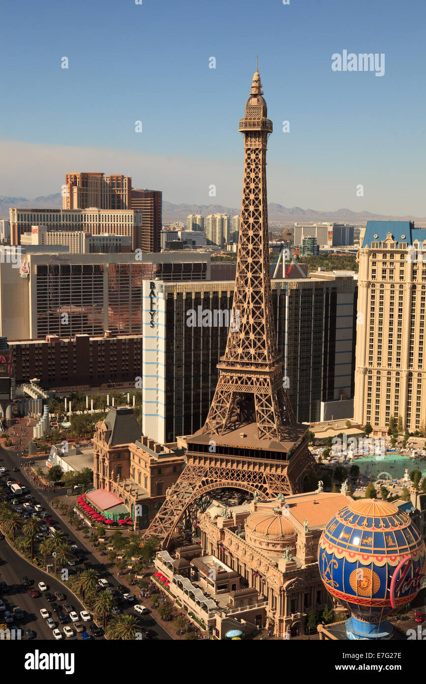 Paris Las Vegas Hotel and Casino situé sur le Strip de Las Vegas Banque D'Images