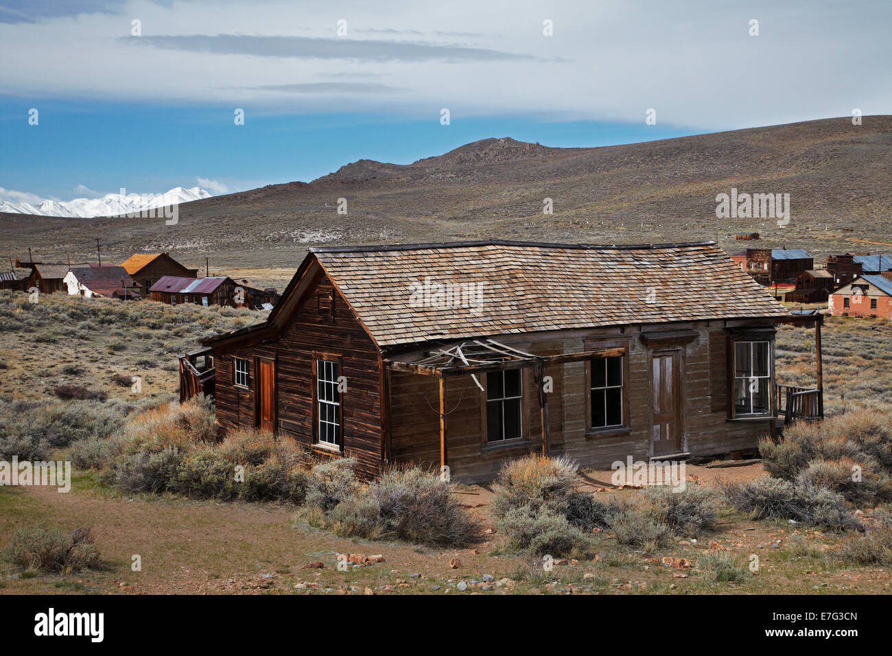 Bodie Ghost Town ( altitude 8379 ft / 2554 m ), Bodie Hills, comté de Mono, l'Est de la Sierra, en Californie, USA Banque D'Images