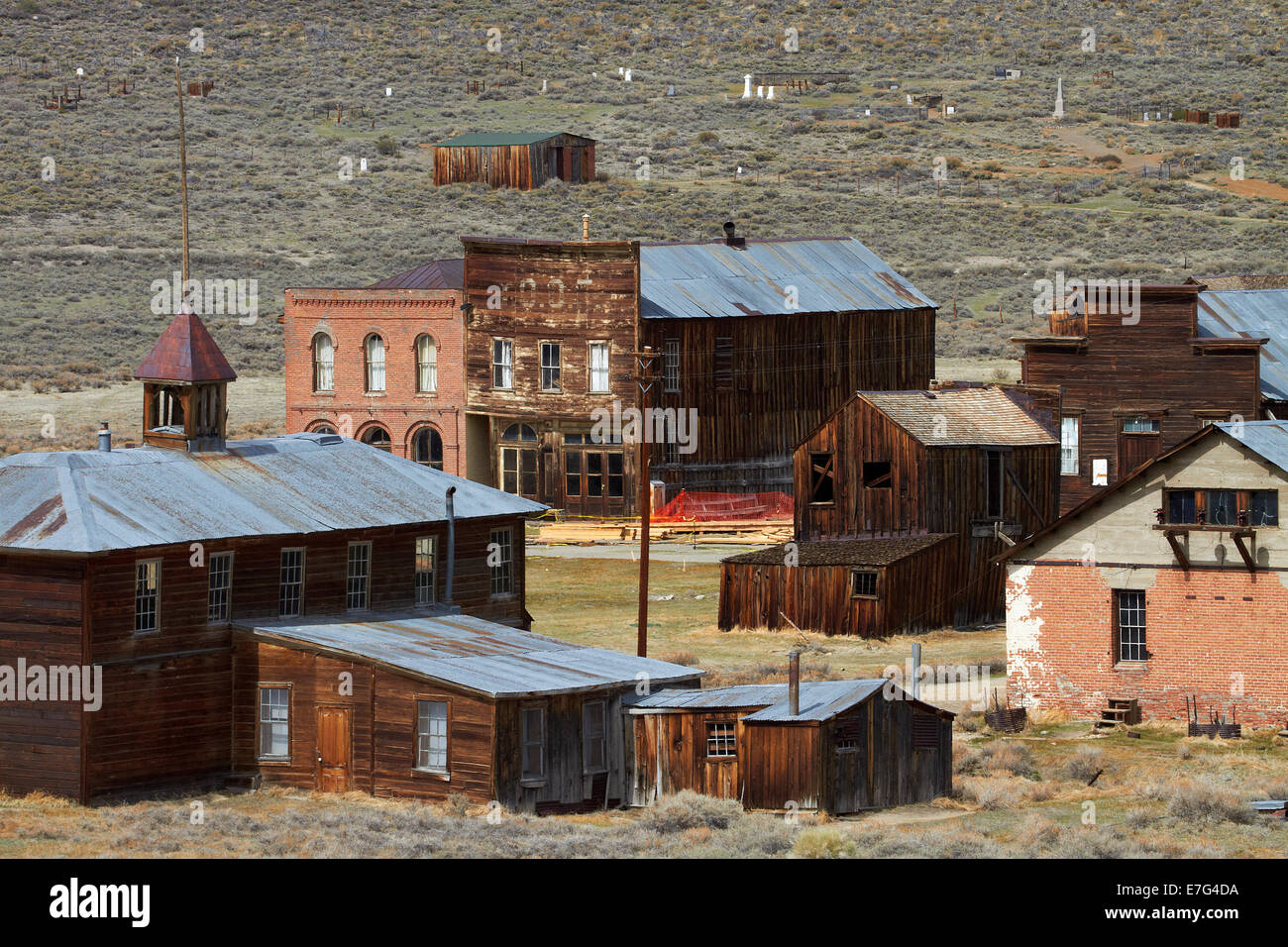 Bodie Ghost Town ( altitude 8379 ft / 2554 m ), Bodie Hills, comté de Mono, l'Est de la Sierra, en Californie, USA Banque D'Images