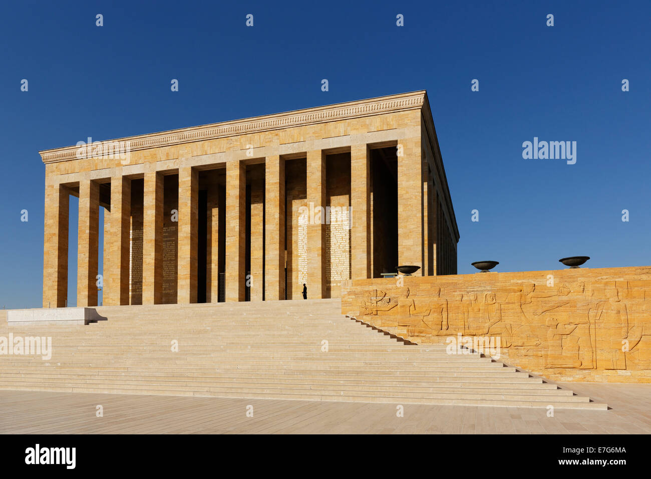 Mausolée d'Atatürk, l'Anıtkabir, Ankara, Anatolie centrale, Anatolie, Turquie Banque D'Images