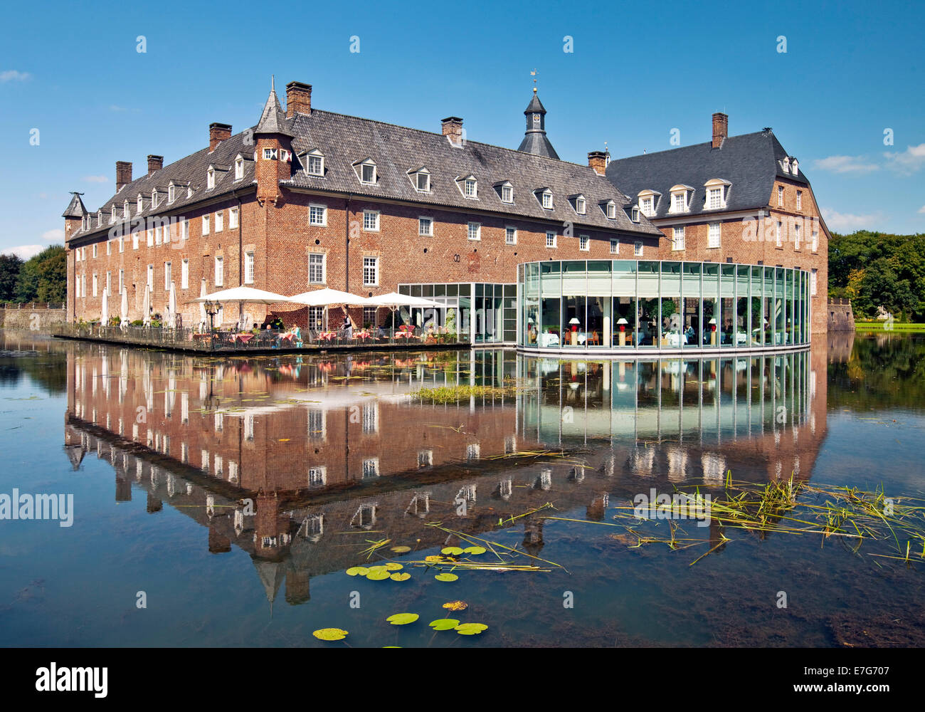 Burg château d'Anholt, Isselburg, Münsterland, Rhénanie du Nord-Westphalie, Allemagne Banque D'Images