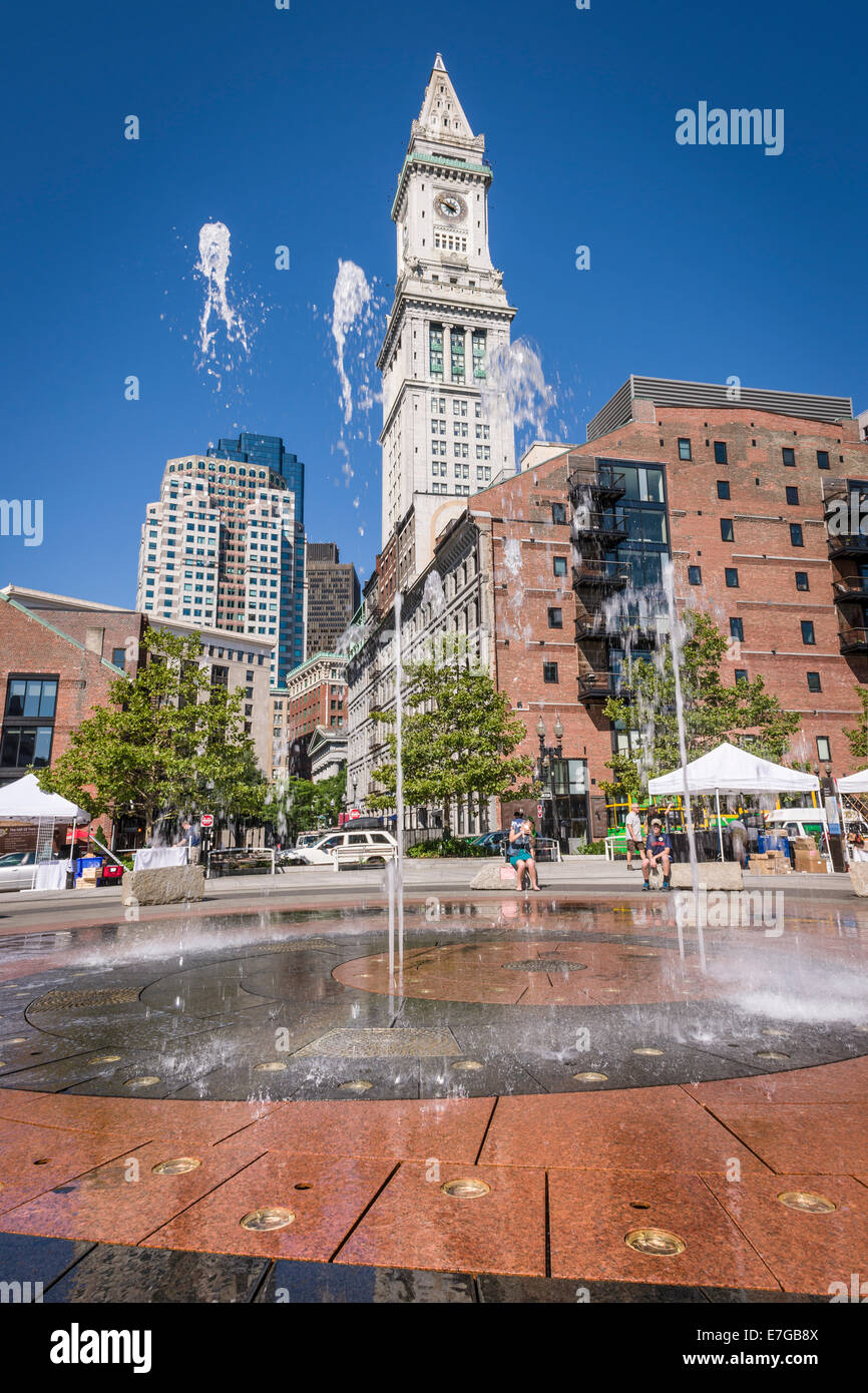 Fontaine de bagues, Boston Massachusetts - USA Banque D'Images