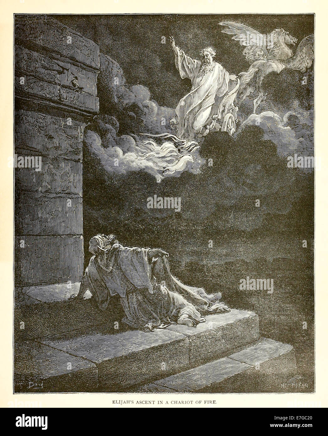 Illustration par Paul Gustave Doré (1832-1883) à partir de 1880 édition de la Bible. Voir la description pour plus d'informations. Banque D'Images