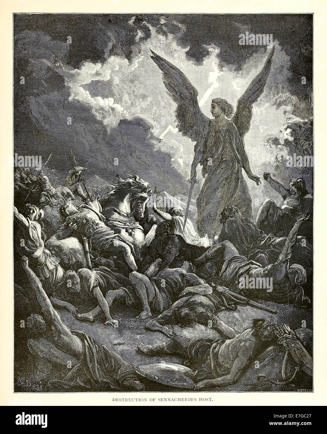 Illustration par Paul Gustave Doré (1832-1883) à partir de 1880 édition de la Bible. Voir la description pour plus d'informations. Banque D'Images