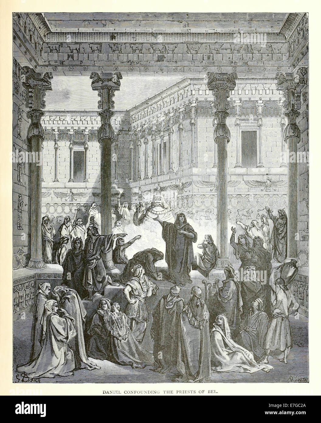 Illustration par Paul Gustave Doré (1832-1883) à partir de 1880 édition de la Bible. Voir la description pour plus d'informations. Banque D'Images