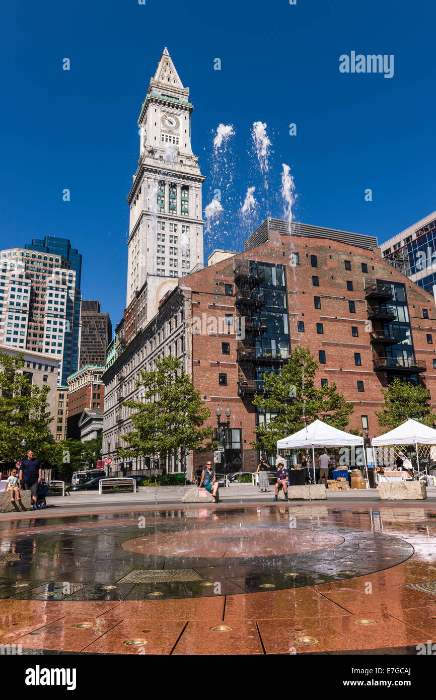 Fontaine de bagues, Boston Massachusetts - USA Banque D'Images