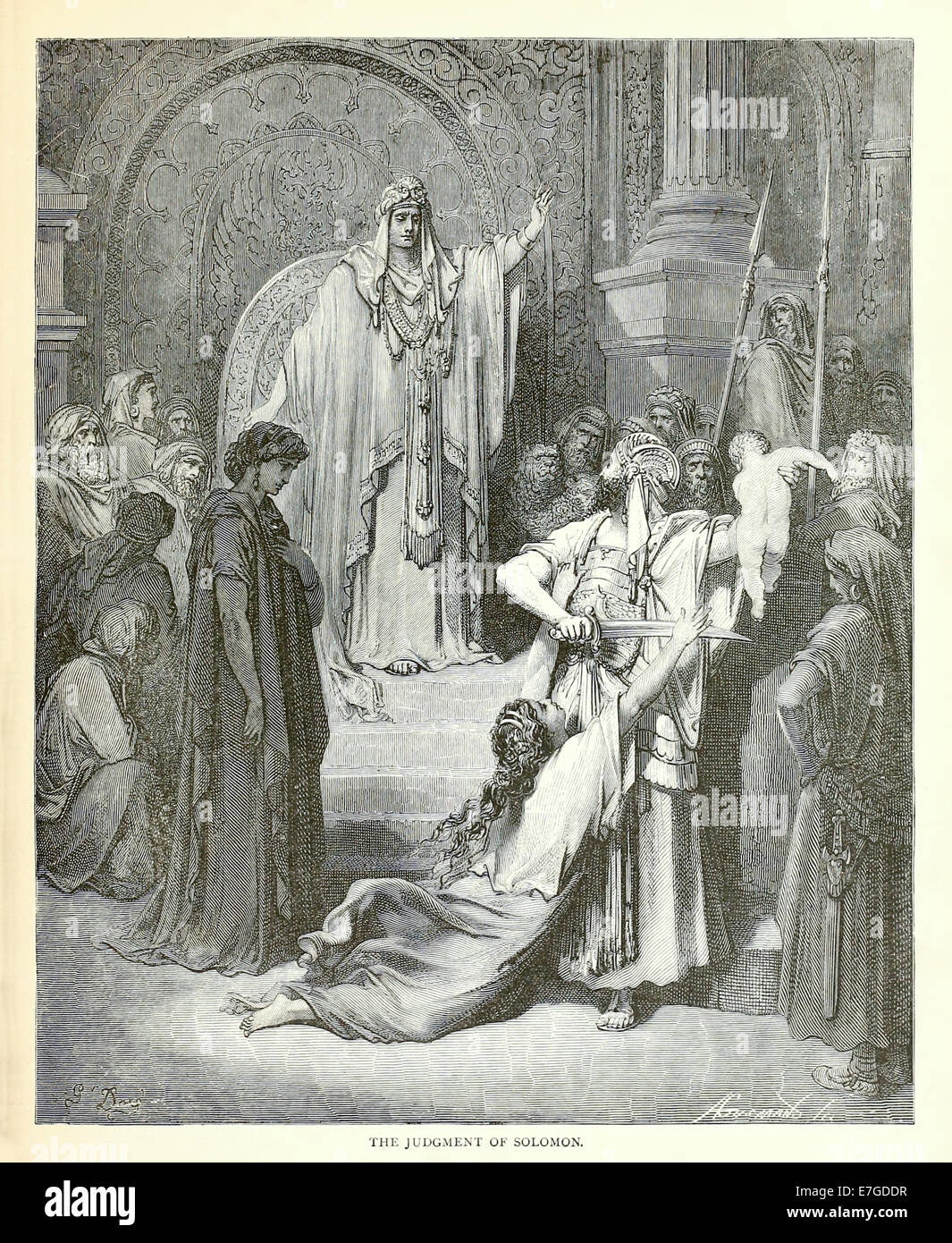 Illustration par Paul Gustave Doré (1832-1883) à partir de 1880 édition de la Bible. Voir la description pour plus d'informations. Banque D'Images