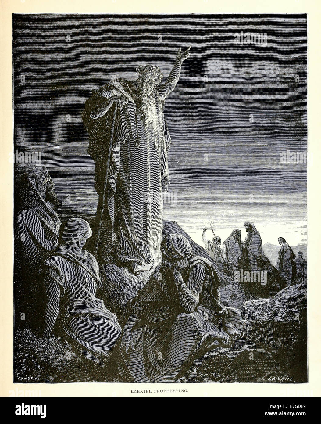 Illustration par Paul Gustave Doré (1832-1883) à partir de 1880 édition de la Bible. Voir la description pour plus d'informations. Banque D'Images