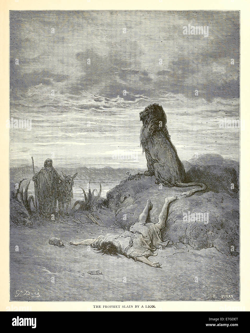 Illustration par Paul Gustave Doré (1832-1883) à partir de 1880 édition de la Bible. Voir la description pour plus d'informations. Banque D'Images