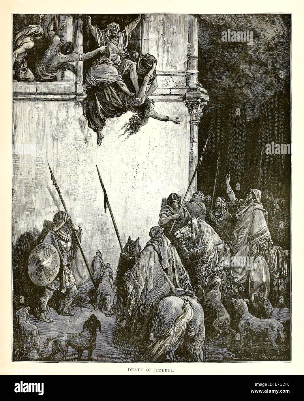 Illustration par Paul Gustave Doré (1832-1883) à partir de 1880 édition de la Bible. Voir la description pour plus d'informations. Banque D'Images