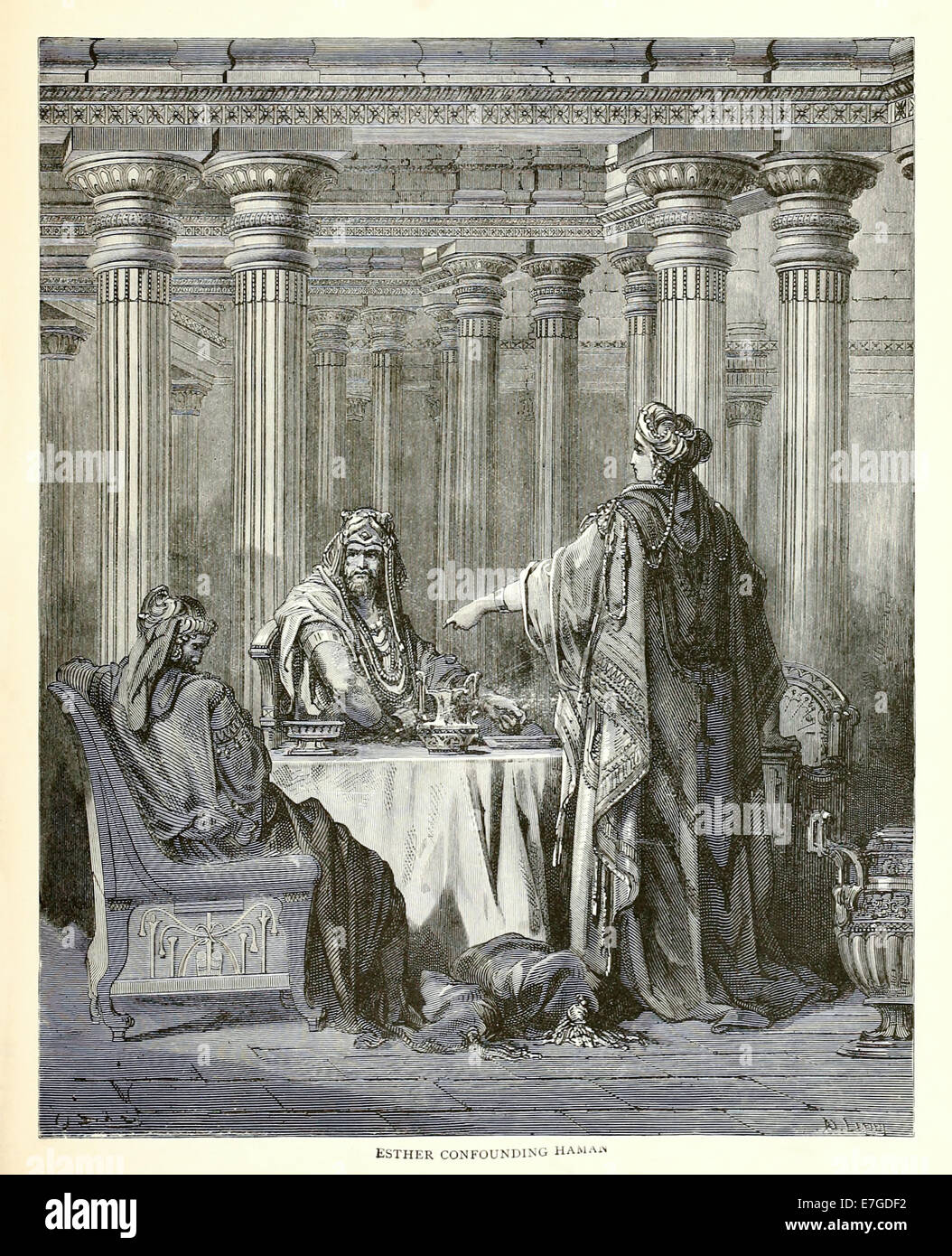 Illustration par Paul Gustave Doré (1832-1883) à partir de 1880 édition de la Bible. Voir la description pour plus d'informations. Banque D'Images
