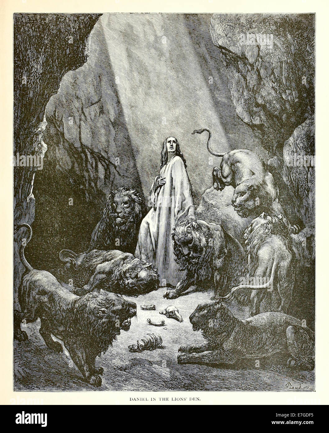 Illustration par Paul Gustave Doré (1832-1883) à partir de 1880 édition de la Bible. Voir la description pour plus d'informations. Banque D'Images