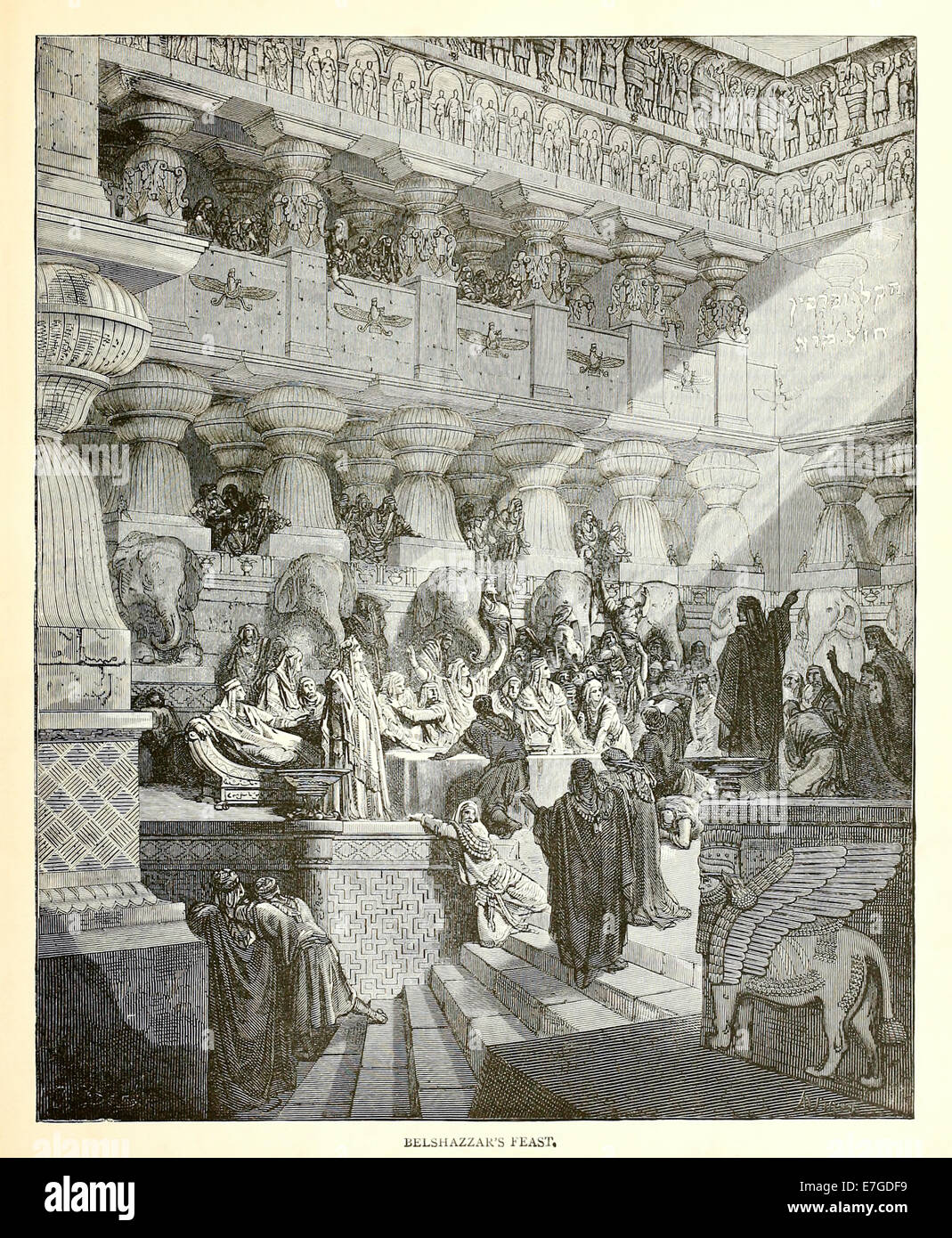 Illustration par Paul Gustave Doré (1832-1883) à partir de 1880 édition de la Bible. Voir la description pour plus d'informations. Banque D'Images