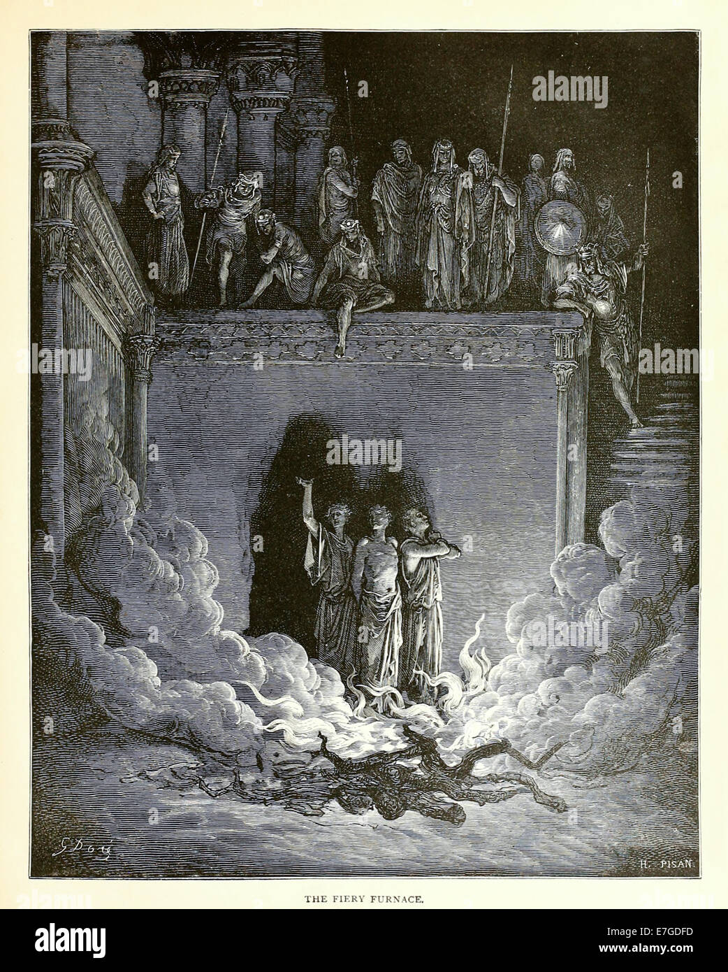 Illustration par Paul Gustave Doré (1832-1883) à partir de 1880 édition de la Bible. Voir la description pour plus d'informations. Banque D'Images