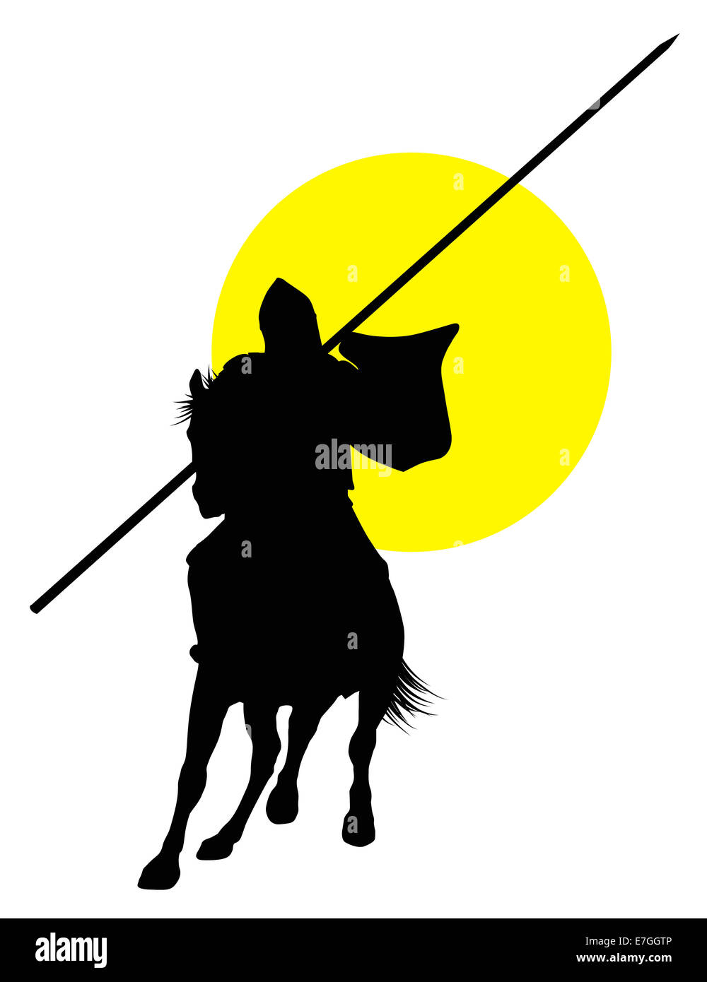 Cavalier de vecteur Banque D'Images