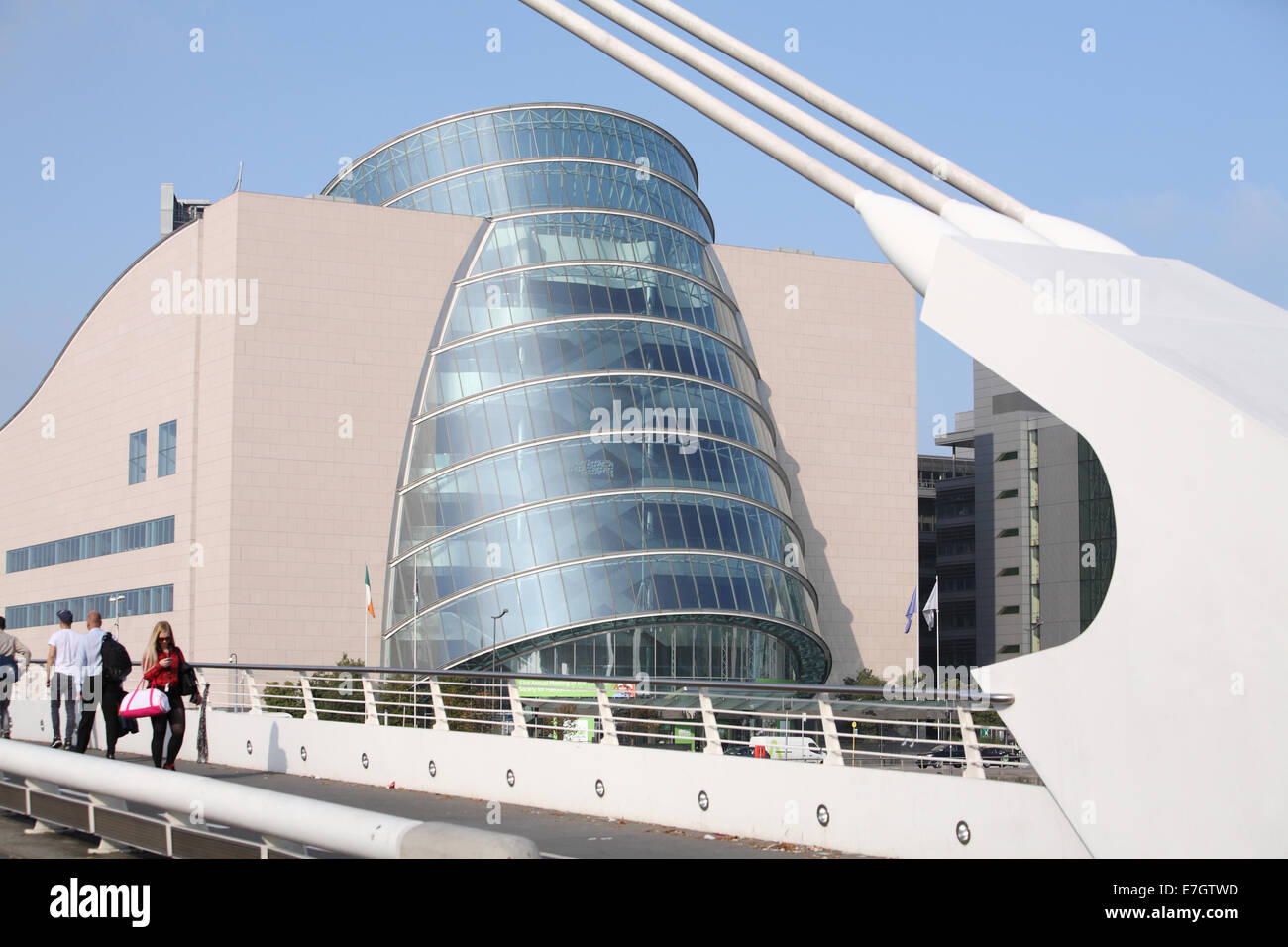 Samuel Beckett Bridge Dublin Irlande Banque D'Images