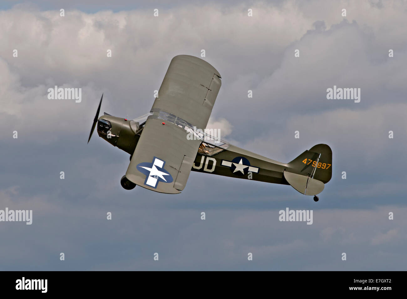 Piper Cub L4 appareil vu à Fakenham Kent UK Banque D'Images